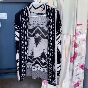 Black and White Cardigan